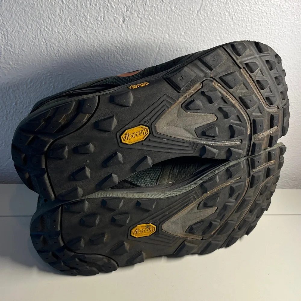 (48) Topo Terraventure 3 Trail Runners Athletic Green and Orange Running Shoes - Picture 4 of 4